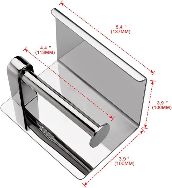 جای رول دستمال آشپزخانه استیل 304 ضد خش