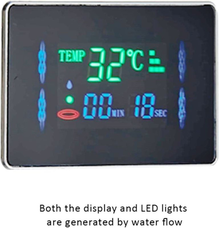 نمایشگر دیجیتال دما و فشار آب پنل دوش هوشمند