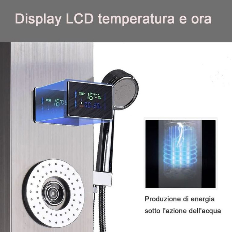 جزئیات ماساژور و خروجی آب پنل SmartHydro Touch