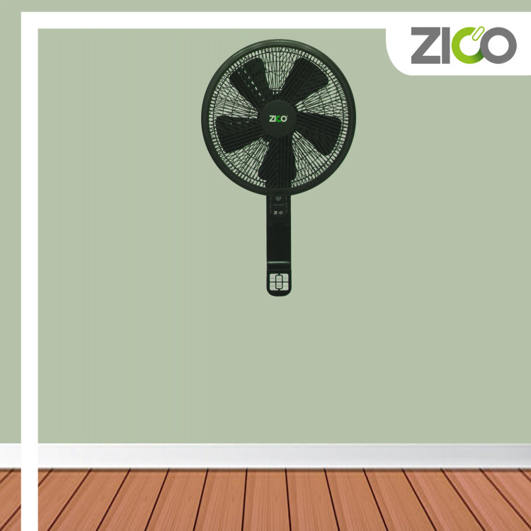 پنکه دیواری زیکو رو دیوار آشپزخونه سوار شده