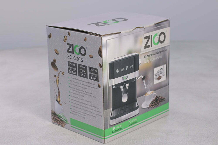 قهوه تازه دم شده با اسپرسو ساز ZIKO